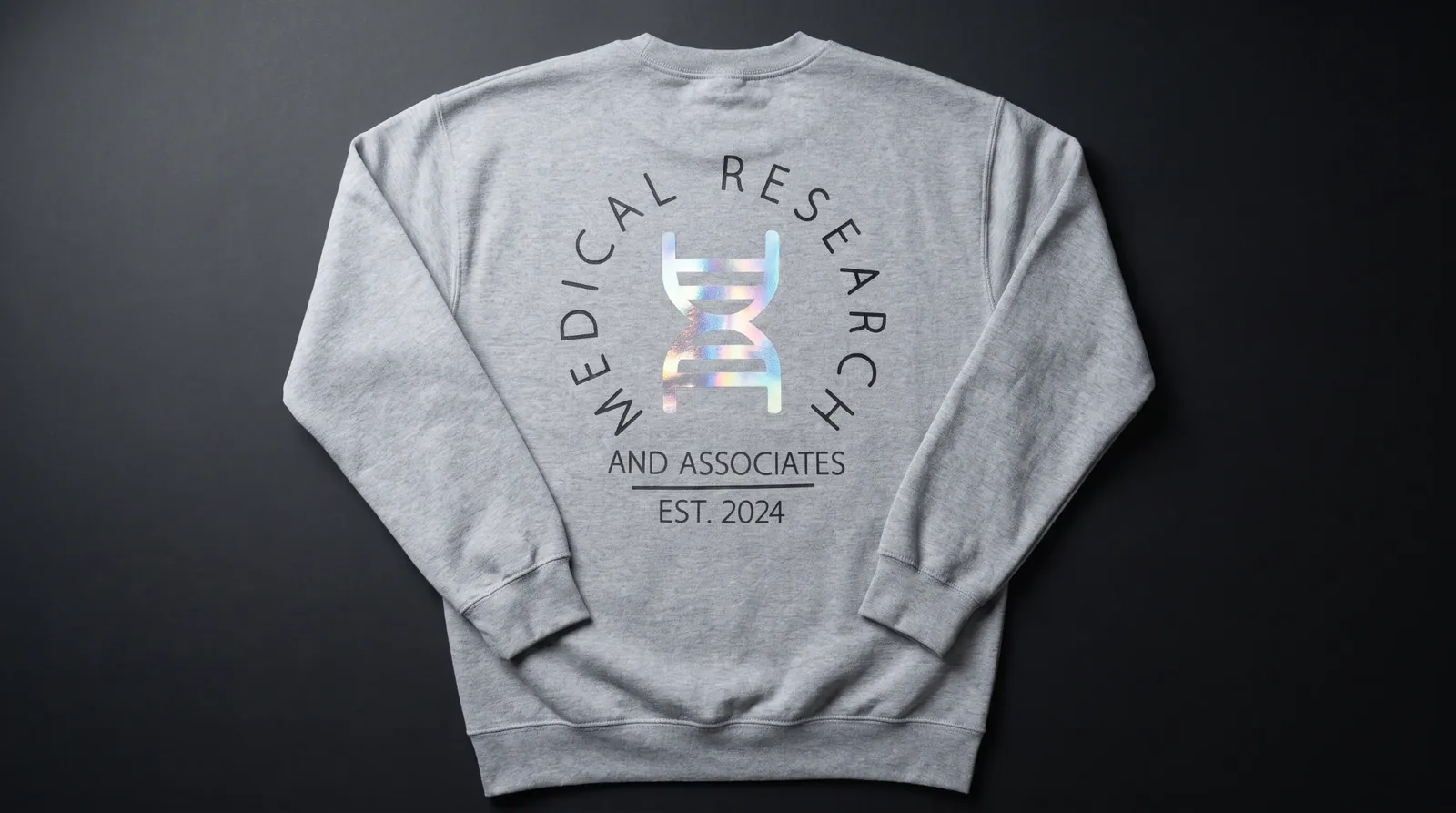 Suéter MRA · ADN plateado holográfico